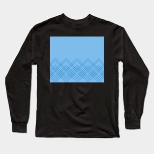 Geometric abstract - blue. Long Sleeve T-Shirt